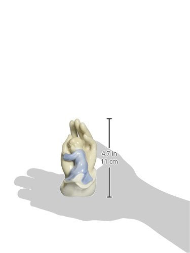 Valencia Collection Inspirational Palm of My Hand Blue Baby Porcelain Figurine QGP807