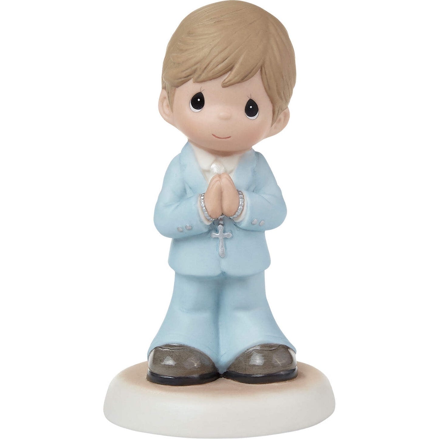 Precious Moments Blessings On Your First Communion Brunette Hair/Medium Skin Boy Figurine, Count 1
