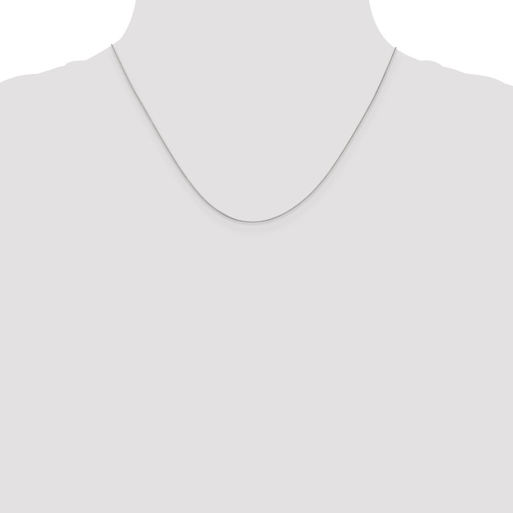 10k White Gold .5mm Box Chain