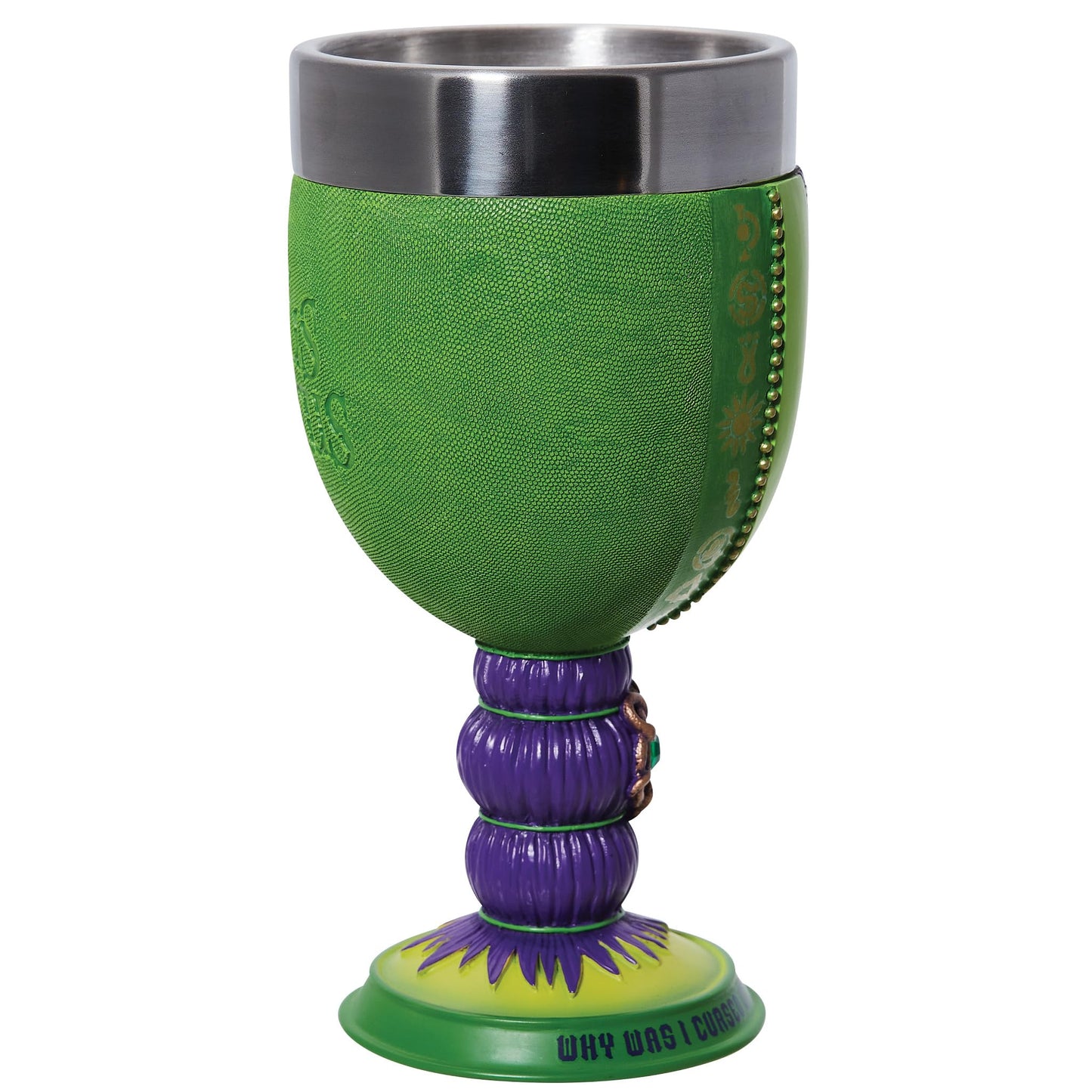 Disney Showcase Hocus Pocus Winnifred Stainless Steel Resin Goblet 7in H