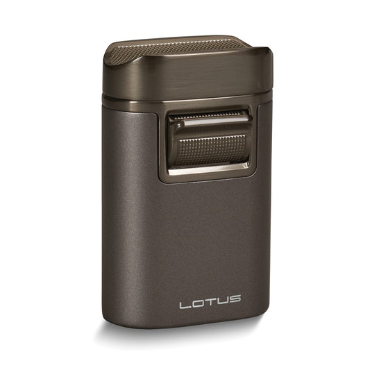 Lotus T7 Brawn Gunmetal Table Lighter with Cigar Rest