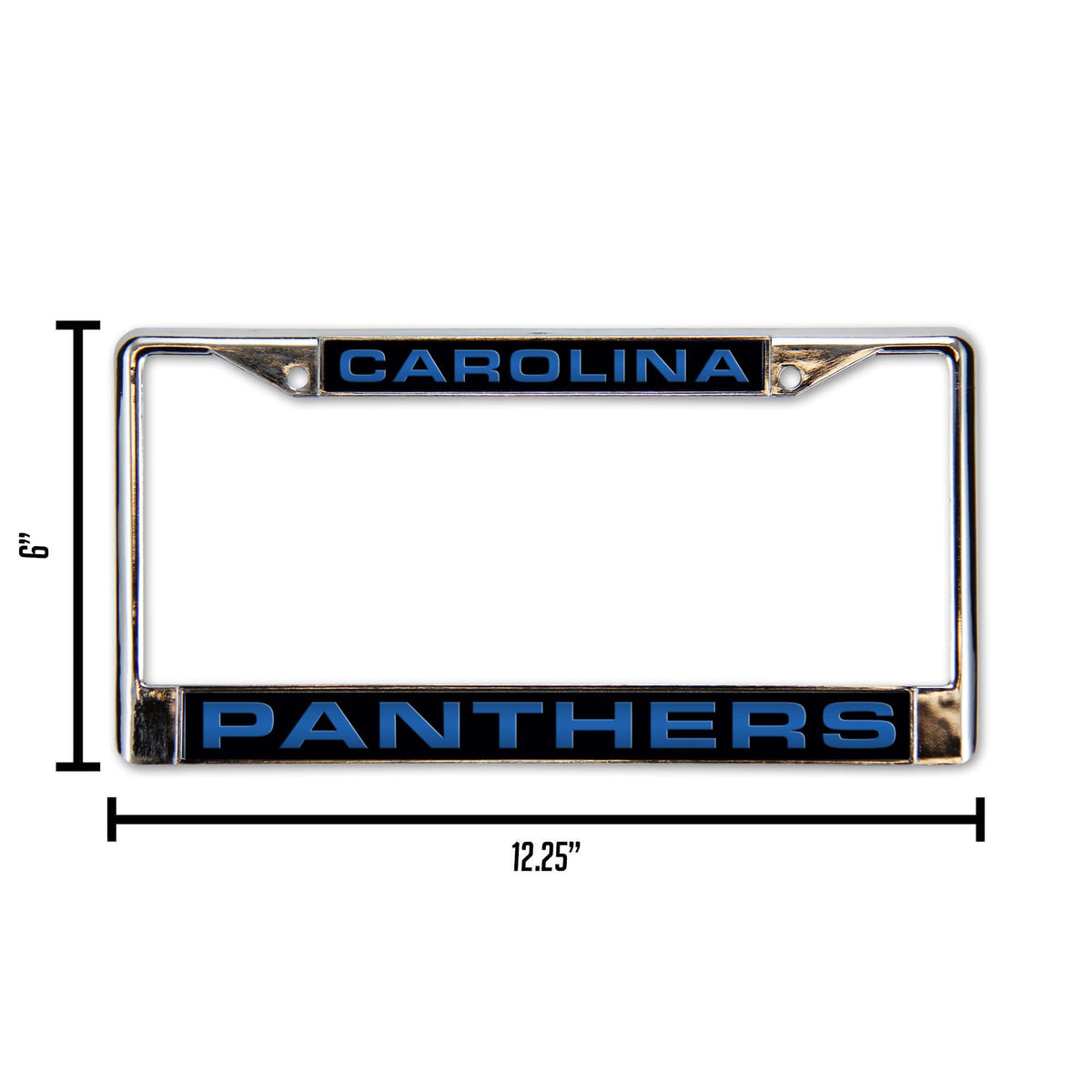 Generic Brand NFL Carolina Panthers Laser Chrome Frame