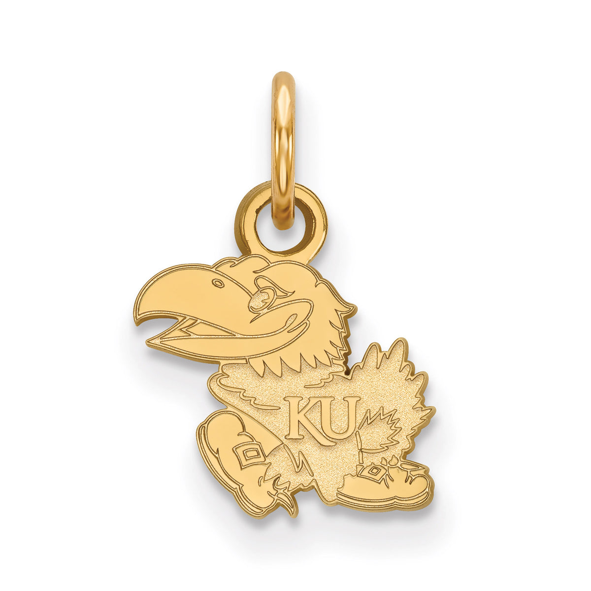 Women's Kansas Jayhawks Gold Plated XS Pendant