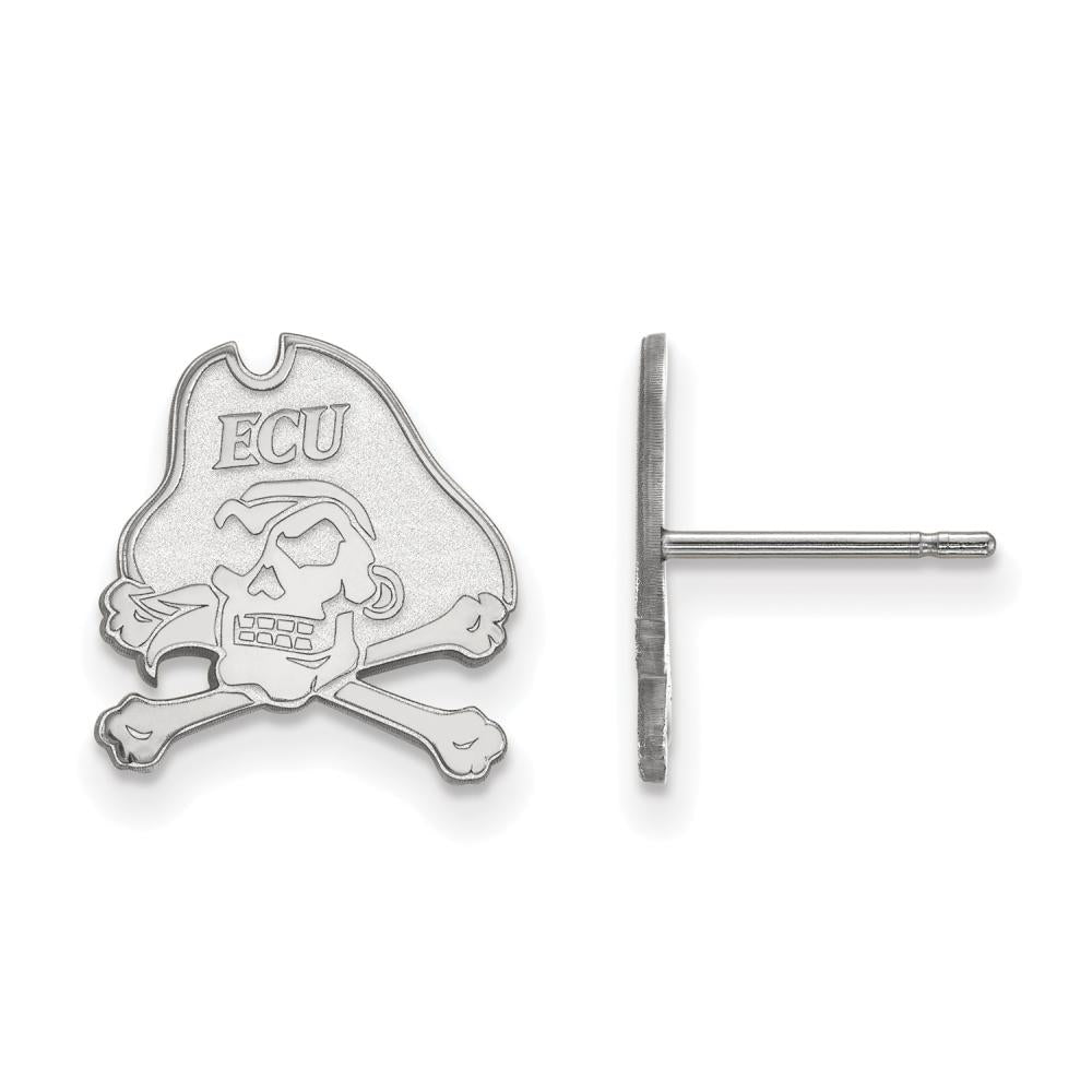LogoArt SS009ECU Sterling Silver East Carolina University Small Post Earrings