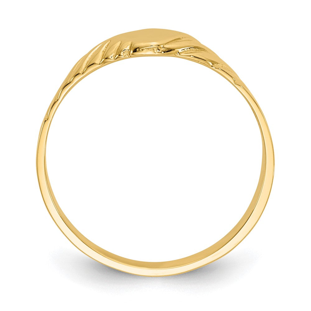 14k Child's Fancy Signet Ring Size 3
