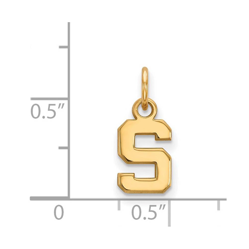 Women's Michigan State Spartans Gold Plated XS Pendant