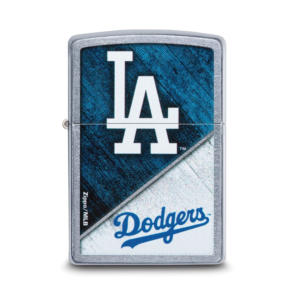 Zippo Street Chrome Los Angeles Dodgers Color Image MLB Lighter