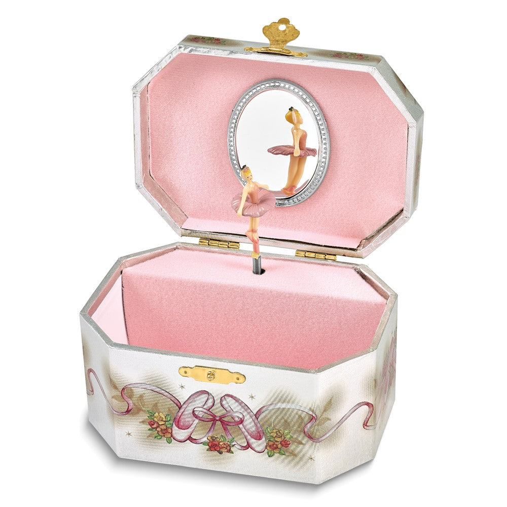 Childrens Ballerina Octagonal Musical Jewelry Box
