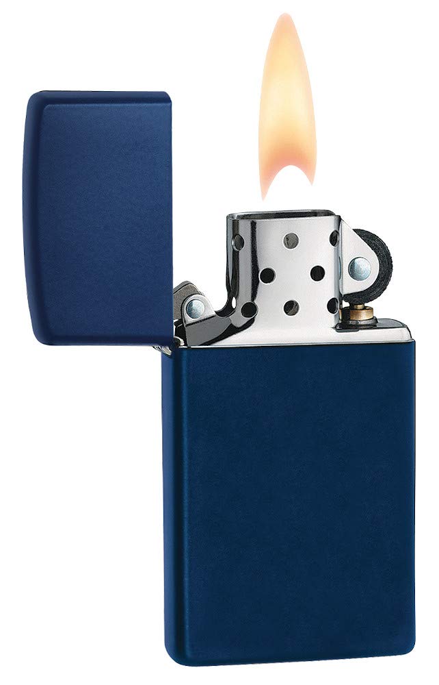 Zippo Slim Navy Matte Pocket Lighter