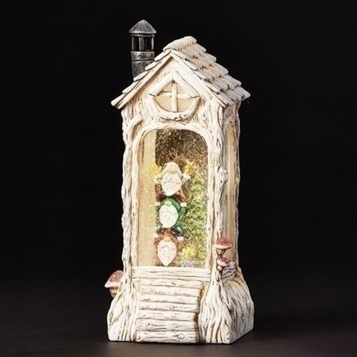 Roman Gnome LED Swirl Lantern Water Globe