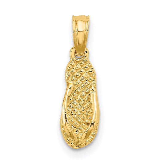 14K JAMAICA Flip-Flop Charm