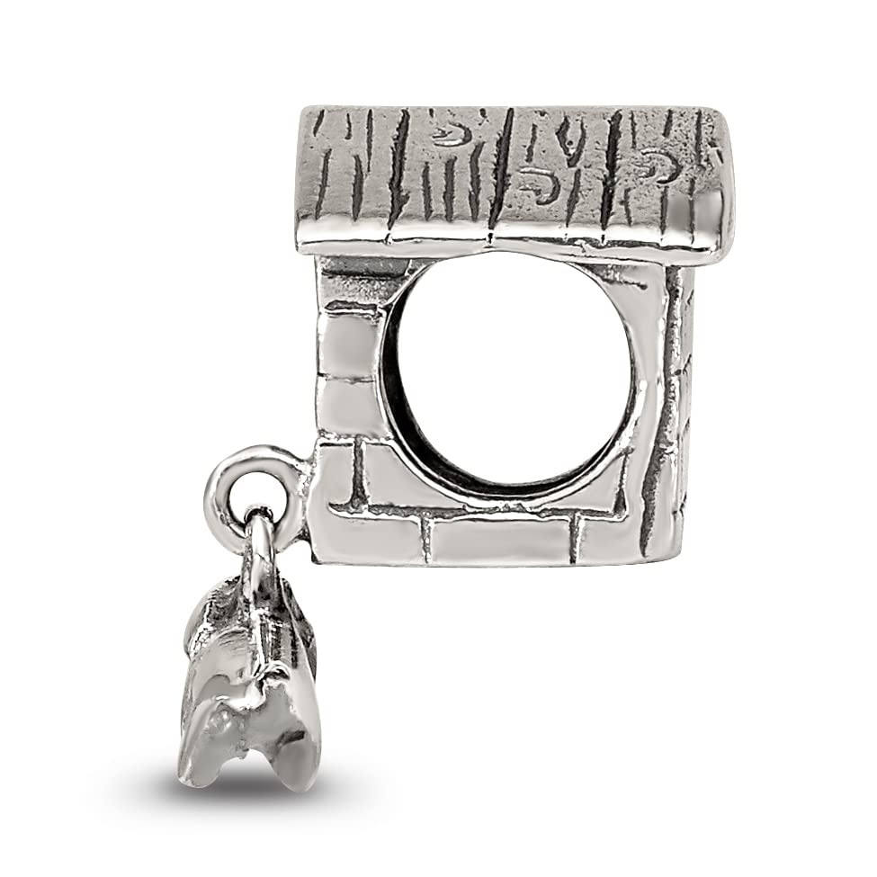 Reflection Beads Sterling Silver Reflections Dog House Dangle Bead