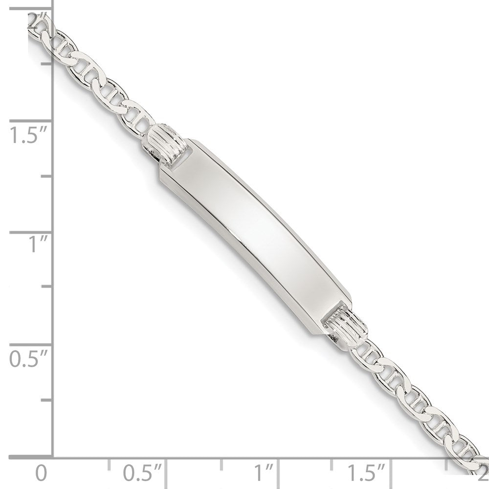 Sterling Silver Children's ID Bracelet 6 inches
