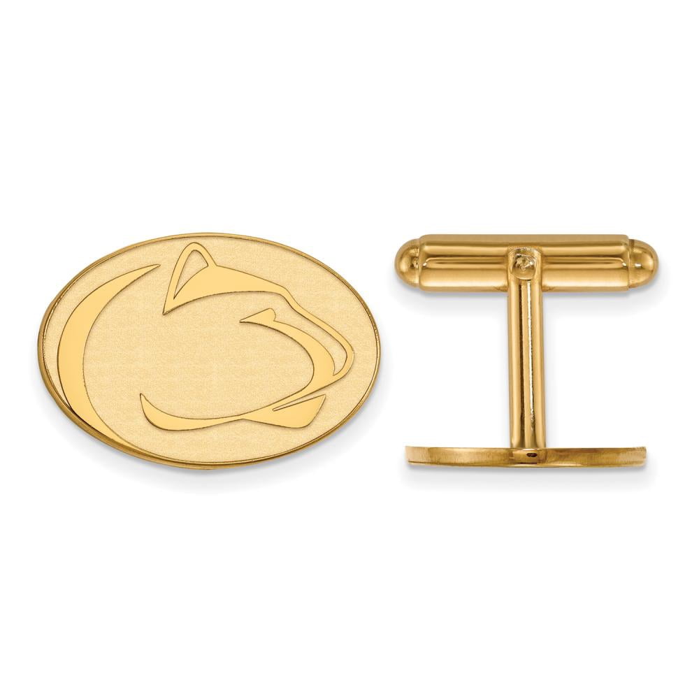 Men's Penn State University 14k Gold Plated Silver Penn State University Cuff Links