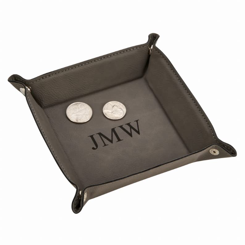 CGI Leatherette Snap Tray Grey 5" Snapped