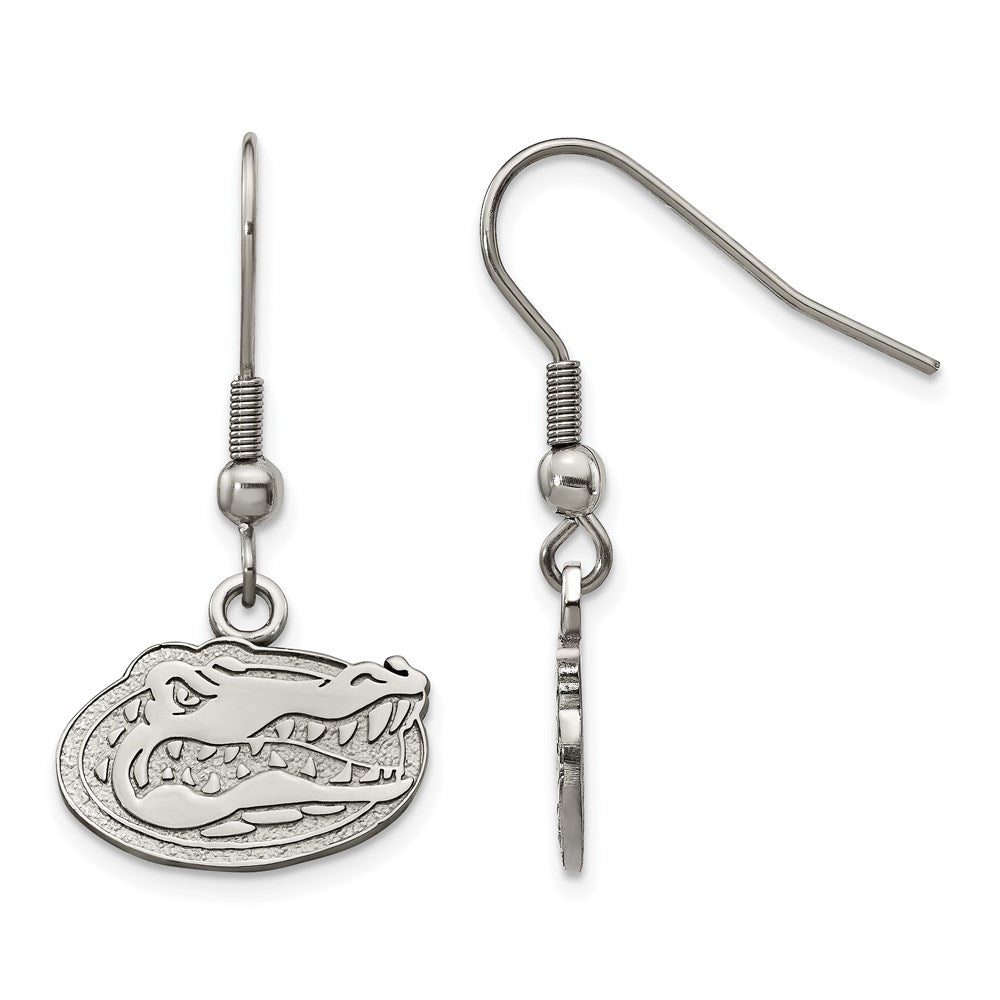 Stainless Steel LogoArt University of Florida Gator Dangle Wire Earrings QST517UFL