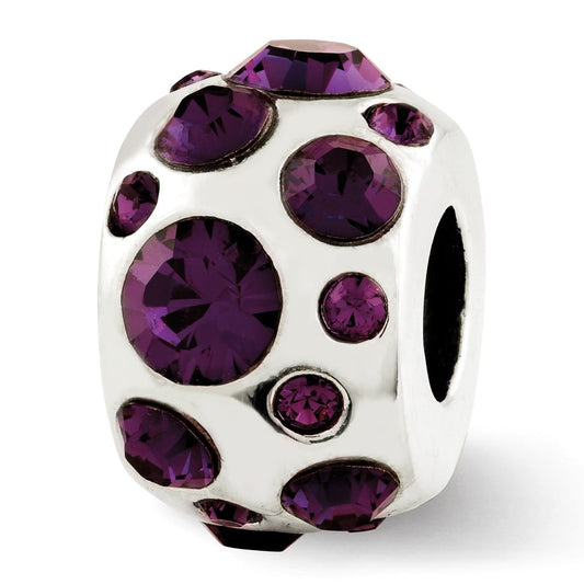 Sterling Silver Reflections February Preciosa Crystal Bead