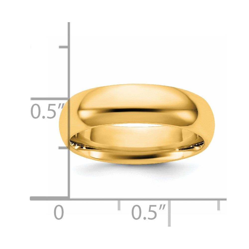14KY 5.5mm Standard Comfort Fit Band Size 12