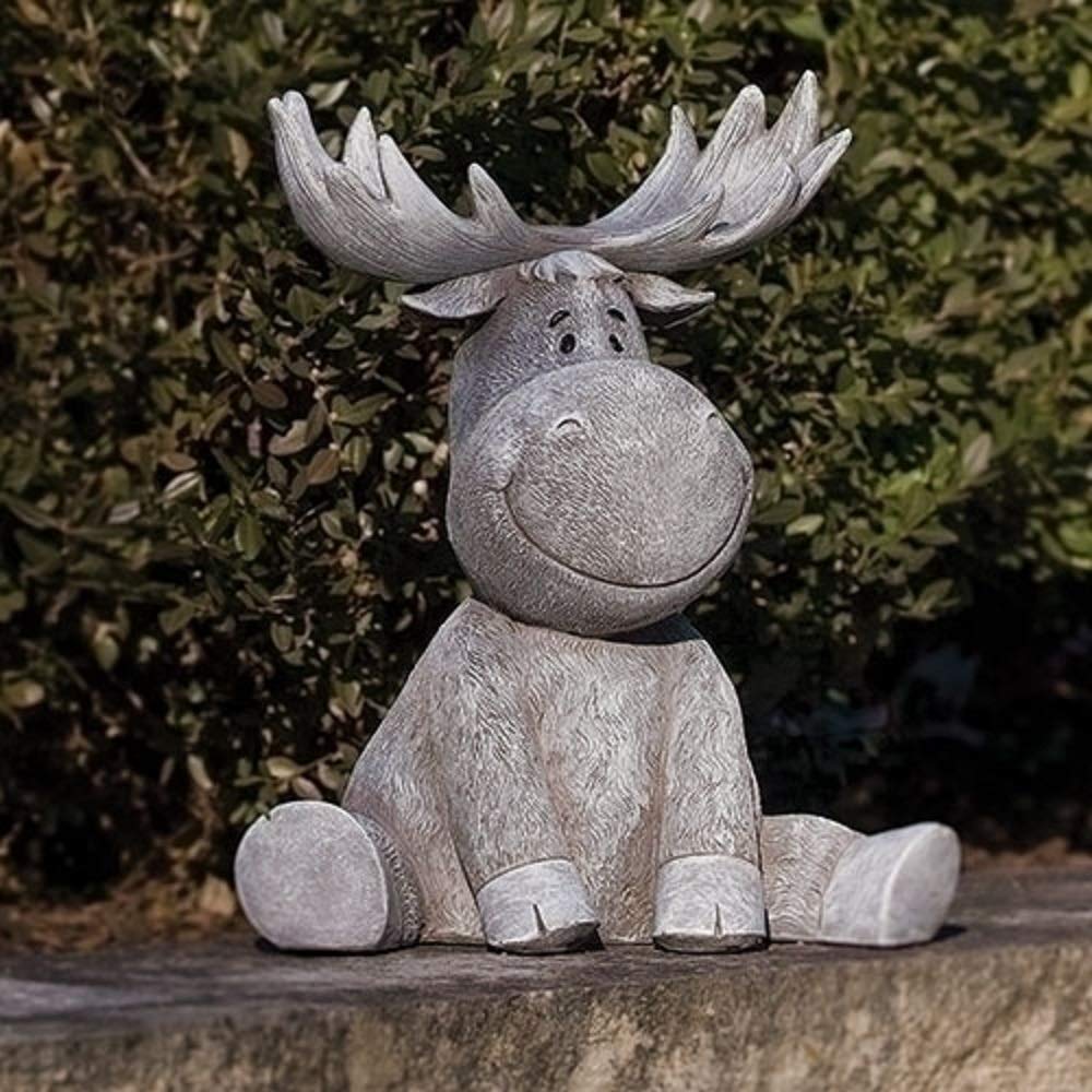 Home & Garden Moose Pudgy Pal Polyresin Summer Spring 12156.