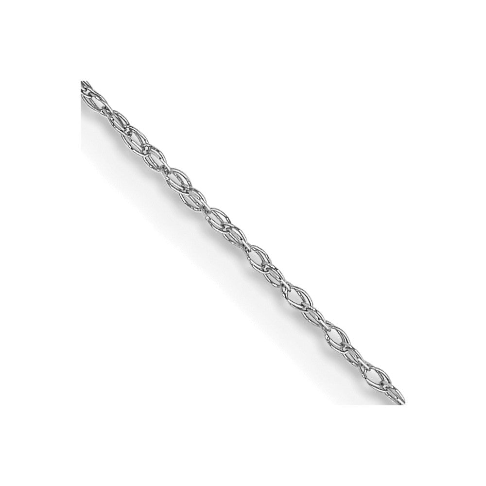 10k White Gold .5 mm Cable Rope Chain