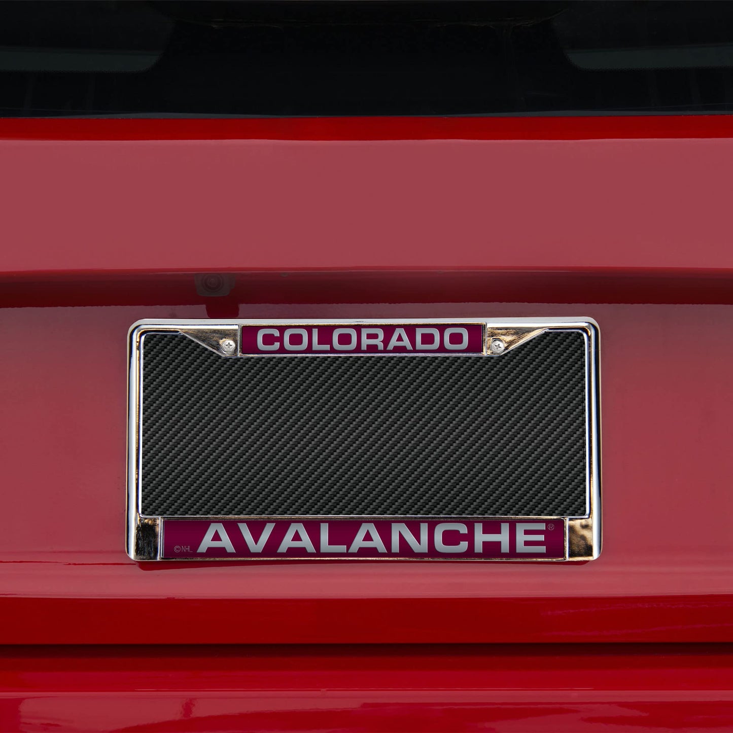 Colorado Avalanche NHL Chrome Laser Cut License Plate Frame