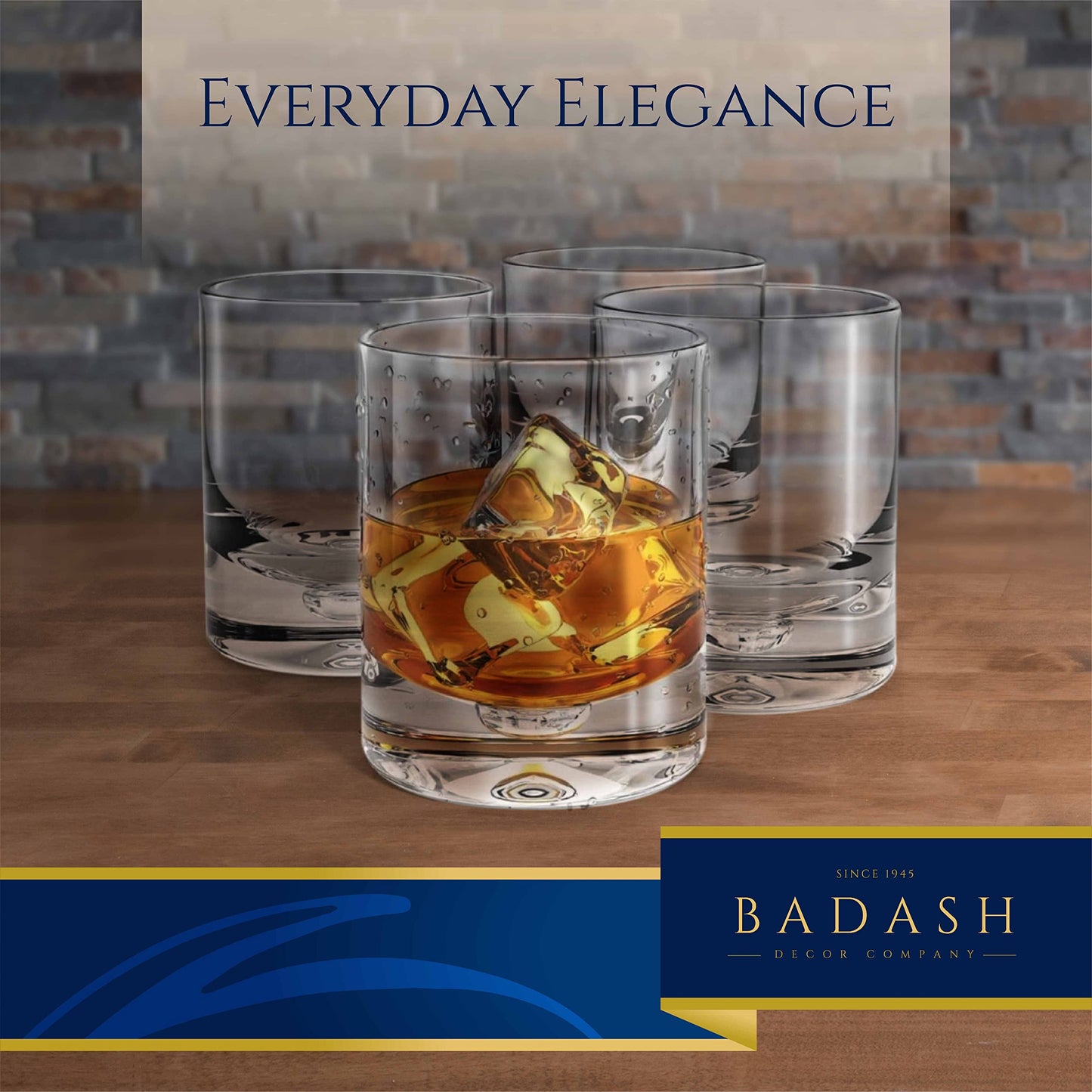 Badash Galaxy Rocks Glasses  4 pc Set