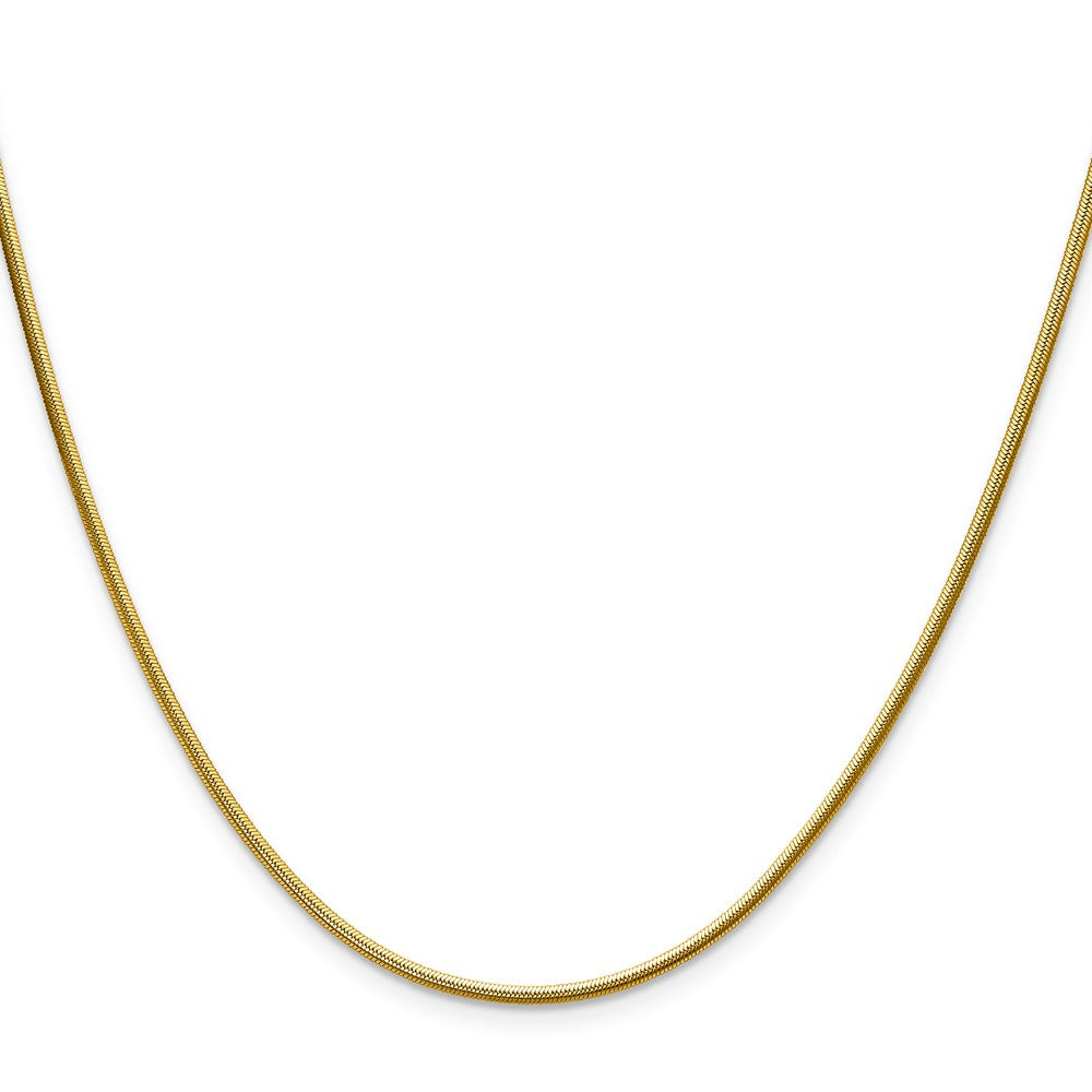 Chisel Stainless Steel Polished Yellow IP-plated 1.5mm 18 inch Snake Chain