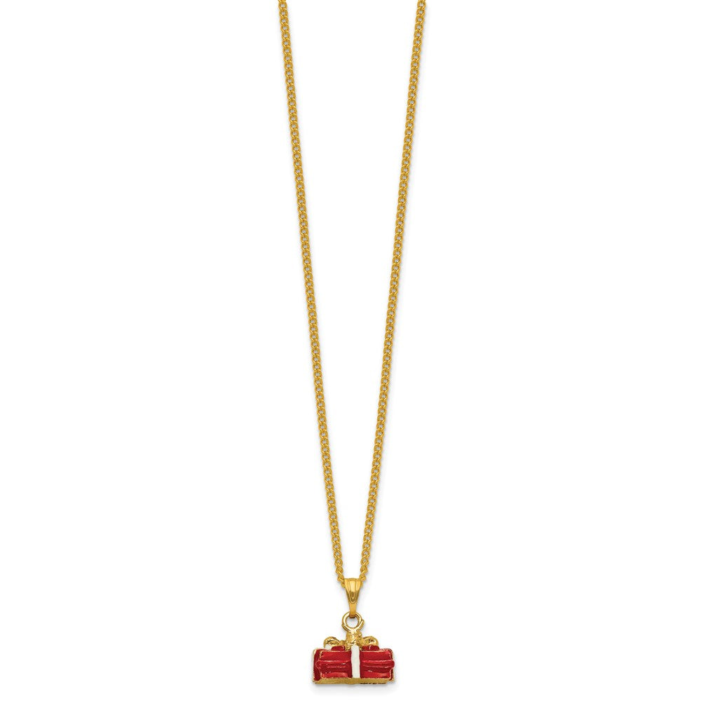 Luxury Giftware by Jere Bejeweled NORTH POLE DRIFTER Santa Sleigh with Presents Trinket Box with Matching 18 inch Necklace
