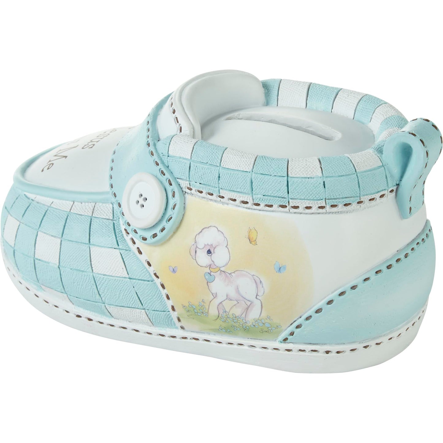 Precious Moments Jesus Loves Me Blue Bootie Bank, 1 Each