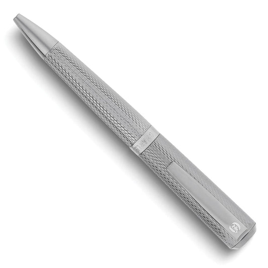 Charles Hubert Gunmetal Textured Art Deco Ballpoint Pen QGM18979