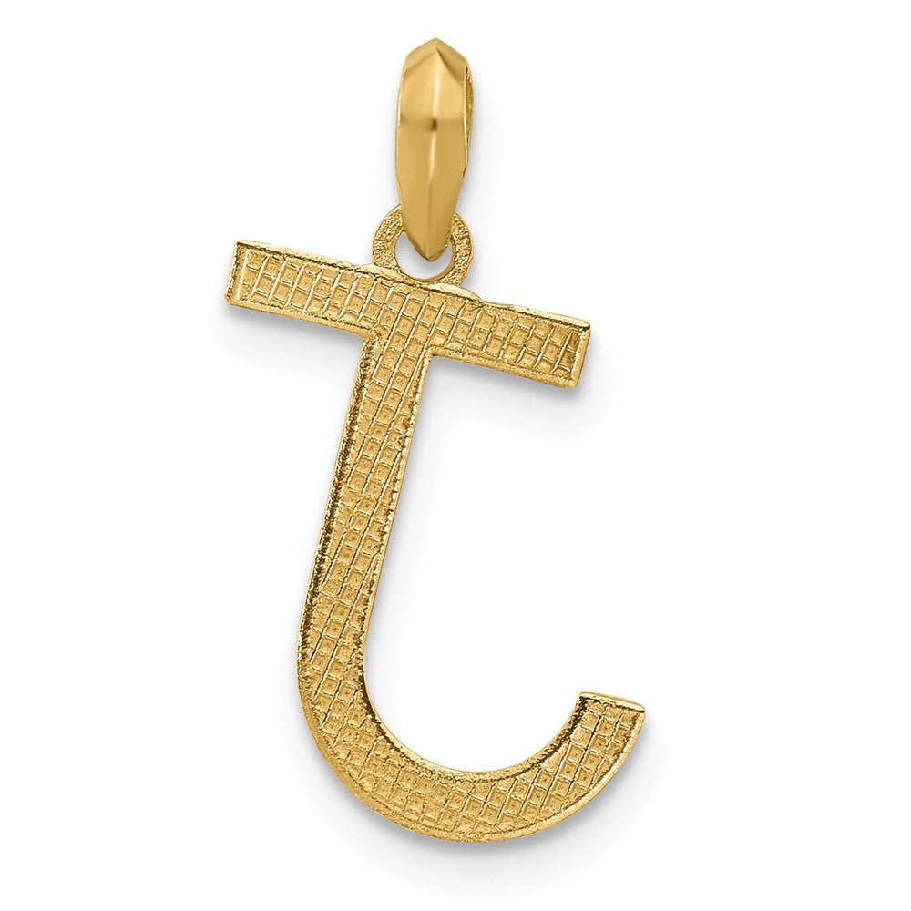 14k Yellow Gold Fancy Letter J