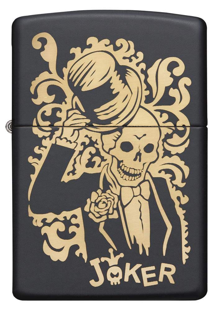 Zippo Joker Black Matte Pocket Lighter