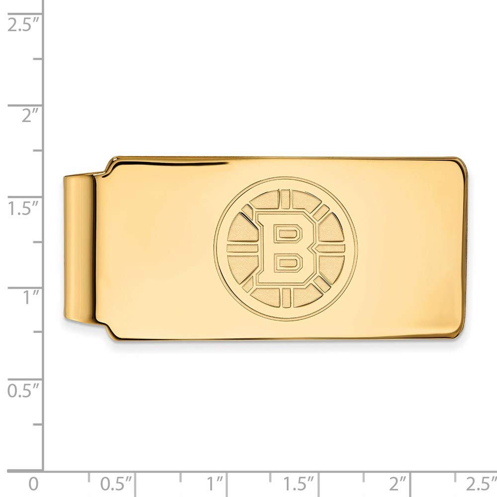 Sterling Silver Gp Nhl Logoart Boston Bruins Money Clip