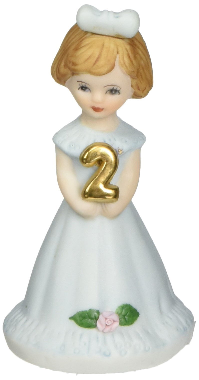 Enesco Growing Up Girls ‚ÄúBrunette Age 2‚Äù Porcelain Figurine, 7.5‚Äù