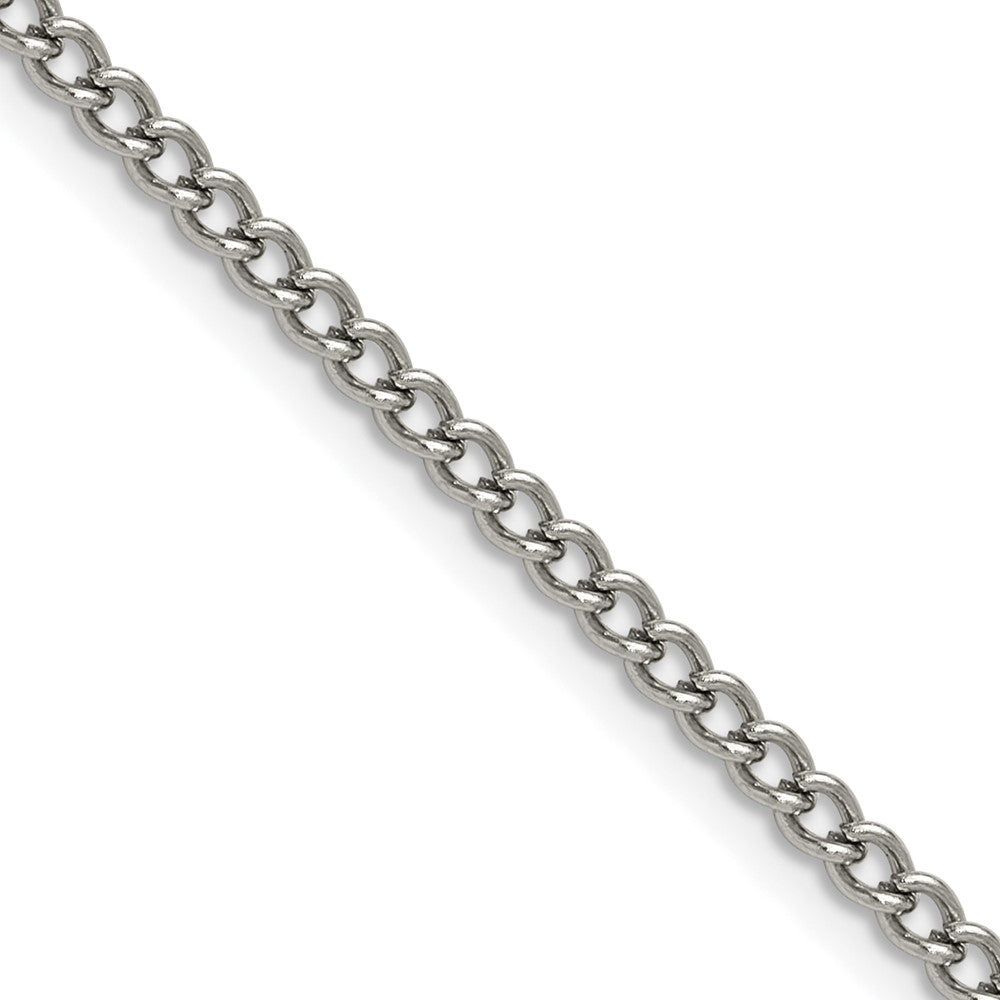Chisel Stainless Steel Polished 3mm 18 inch Round Curb Chain
