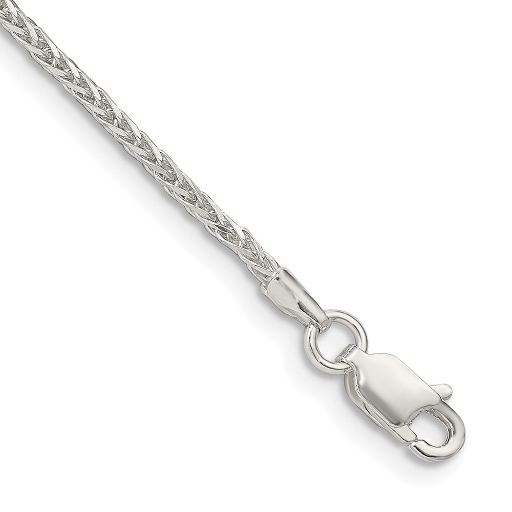 Sterling Silver 1.45mm Diamond-cut Round Spiga Chain 8 inches