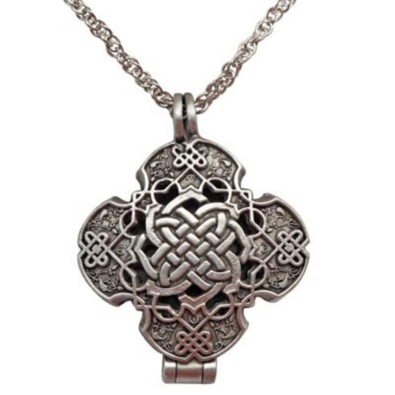 Cathedral Art Celtic Prayer Locket Necklace, One Size, Silver PL215