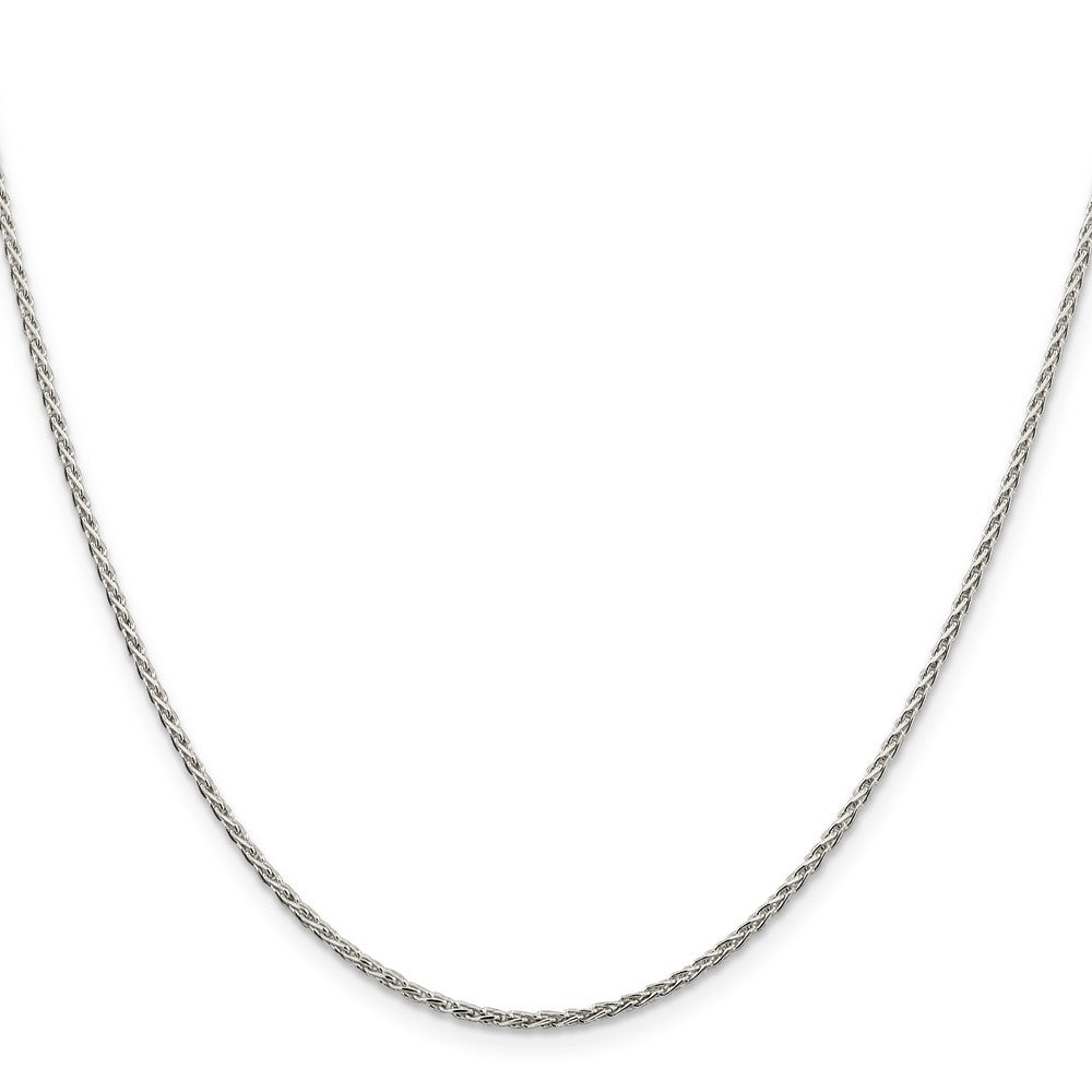 Sterling Silver 1.5mm Diamond-cut Spiga Chain 26 Inches