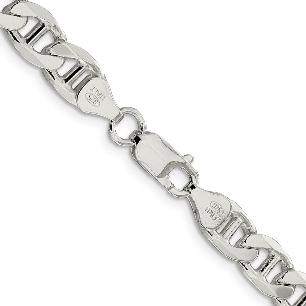 Sterling Silver 7.5mm Figaro Anchor Chain 20 Inches