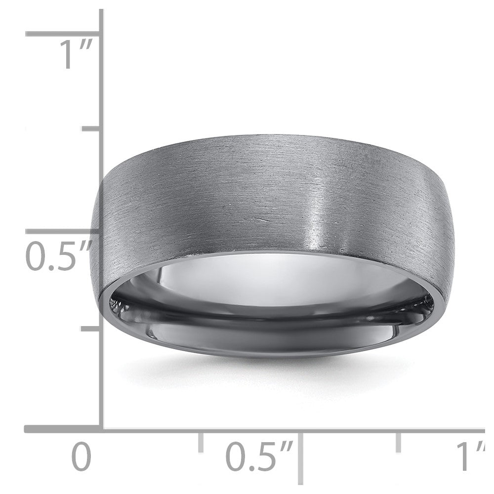 Chisel Tantalum Brushed 8mm Band Size - 12.5