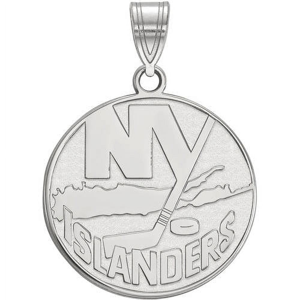 LogoArt NHL New York Islanders Sterling Silver Large Pendant