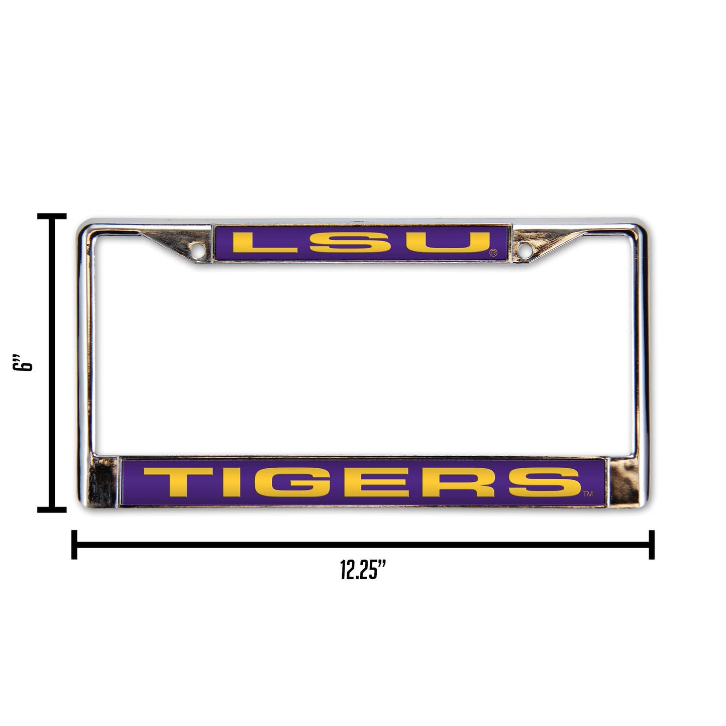 Louisiana-St-LSU-Tiger's Chrome Metal Laser Cut License Plate Frame