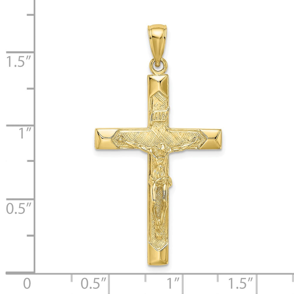 10K Crucifix Charm Yellow Gold