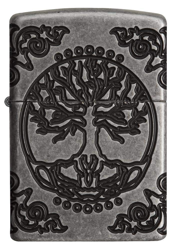 Zippo Armor Tree of Life Design Windproof Pocket Lighter