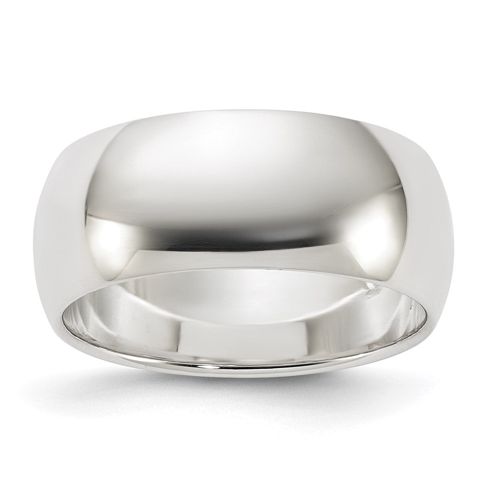 Sterling Silver 8mm Half Round Size 12.5 Band