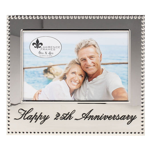 Lawrence Frames 4x6 Happy 25th Anniversary Picture Frame 290064