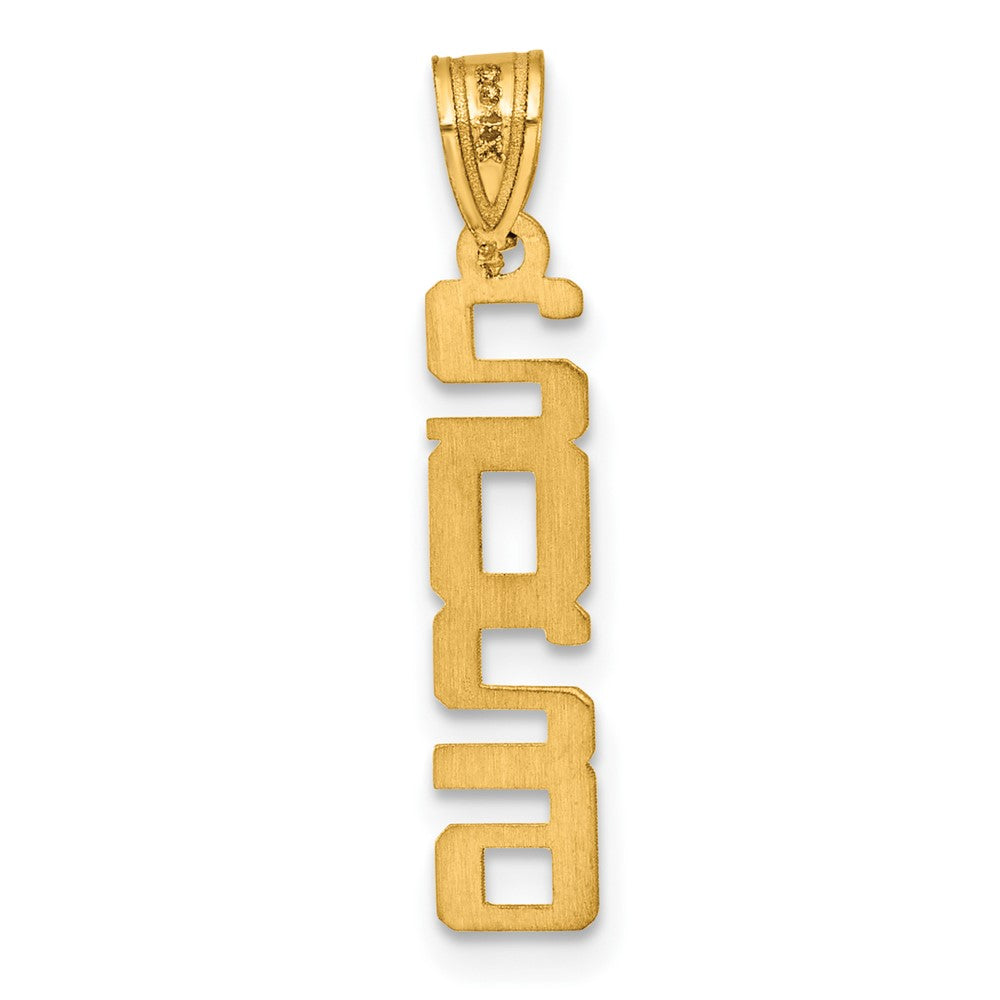14K Polished Vertical 2026 Graduation Charm