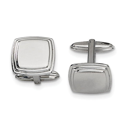 Stainless Steel Polished Cuff Links