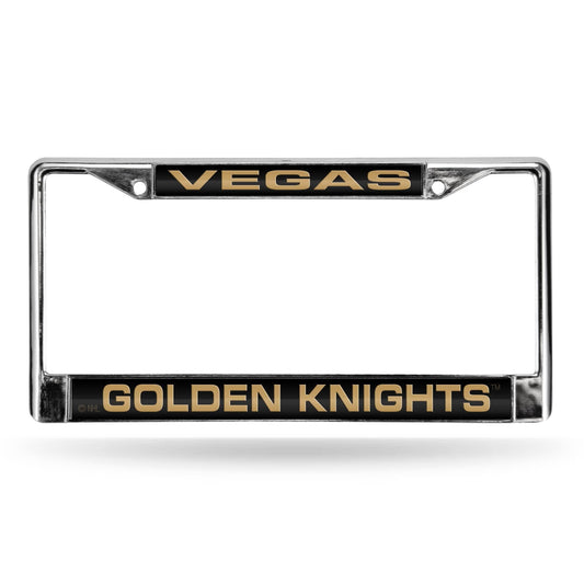 Las Vegas Hockey Golden Knight's Chrome Metal Laser Cut License Plate Frame