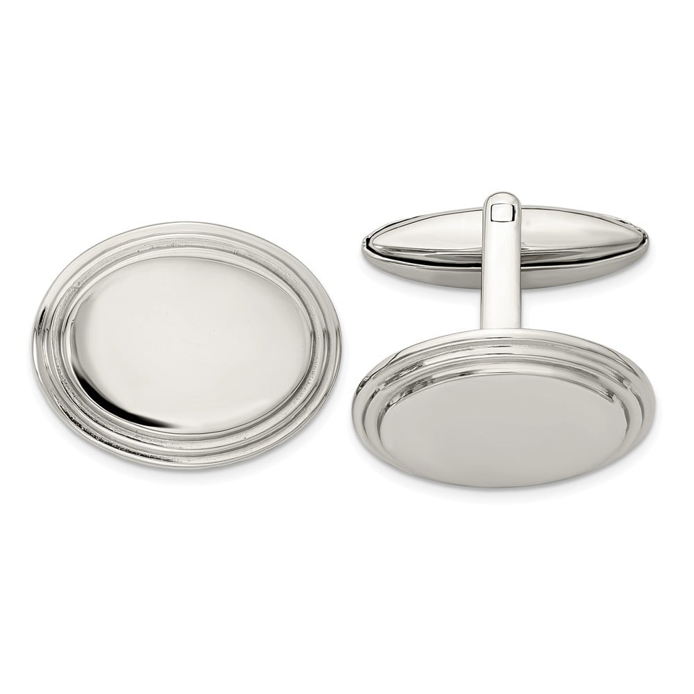 Stainless Steel Polished Cuff Links